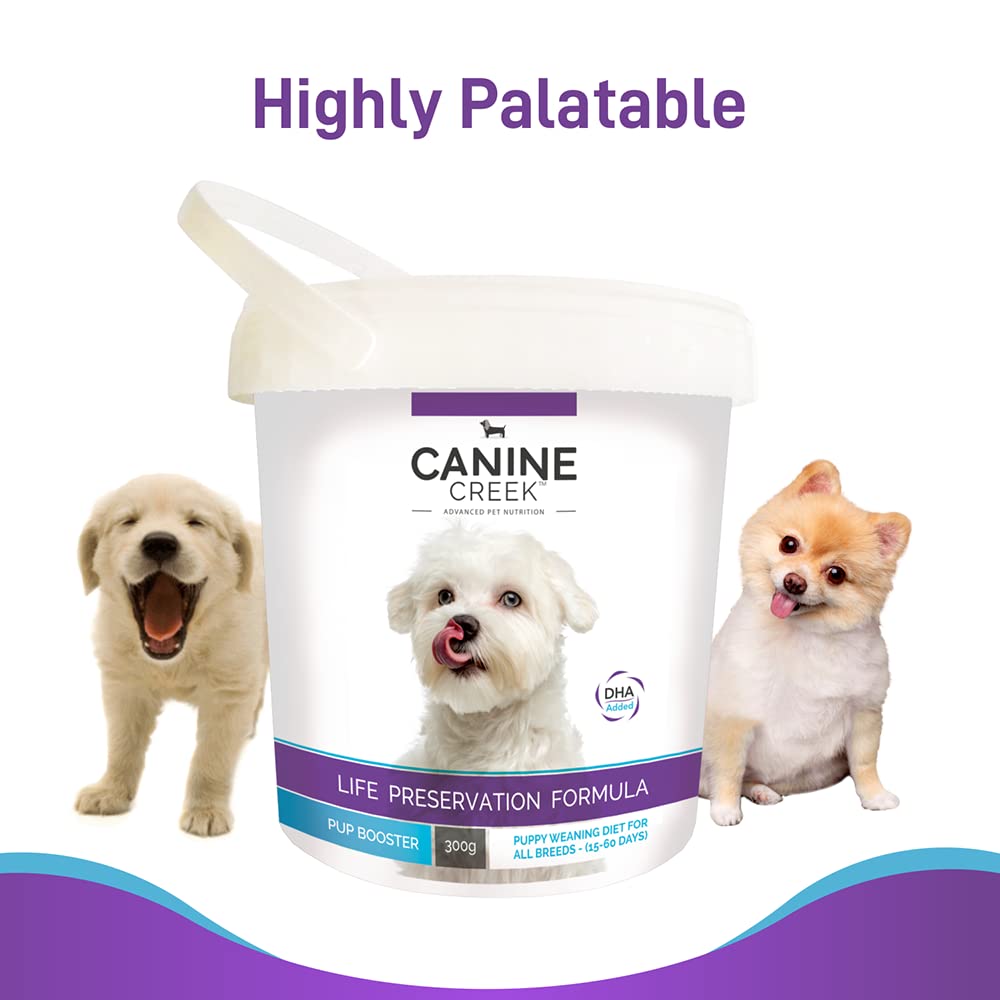 Canine Creek Powder, Pup Booster, Puppy Weaning Diet for All Breeds, 300G