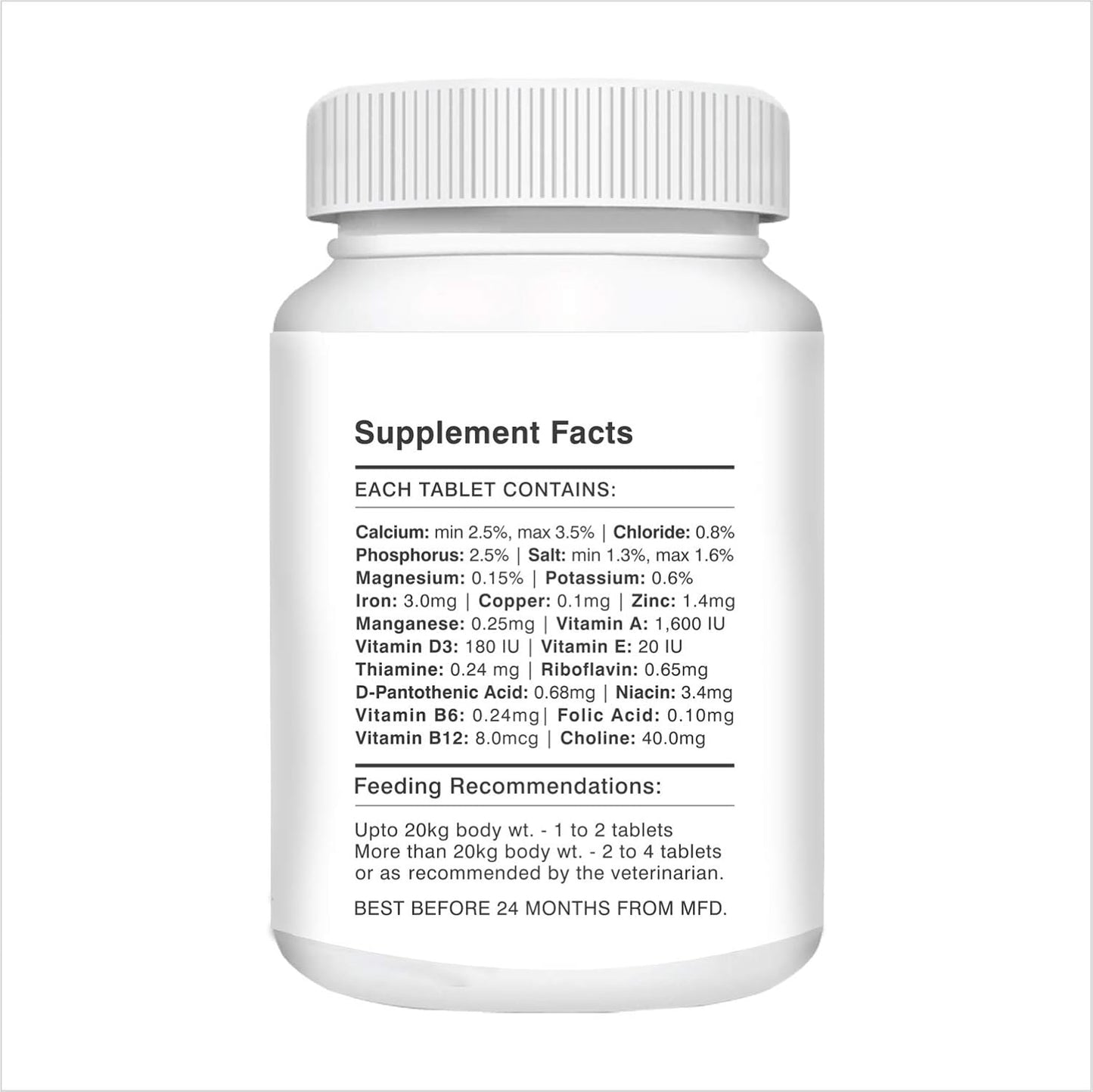 Drools Absolute Dog Vitamin Supplement Tablet, 175G, 50 Pieces, Chicken Flavor
