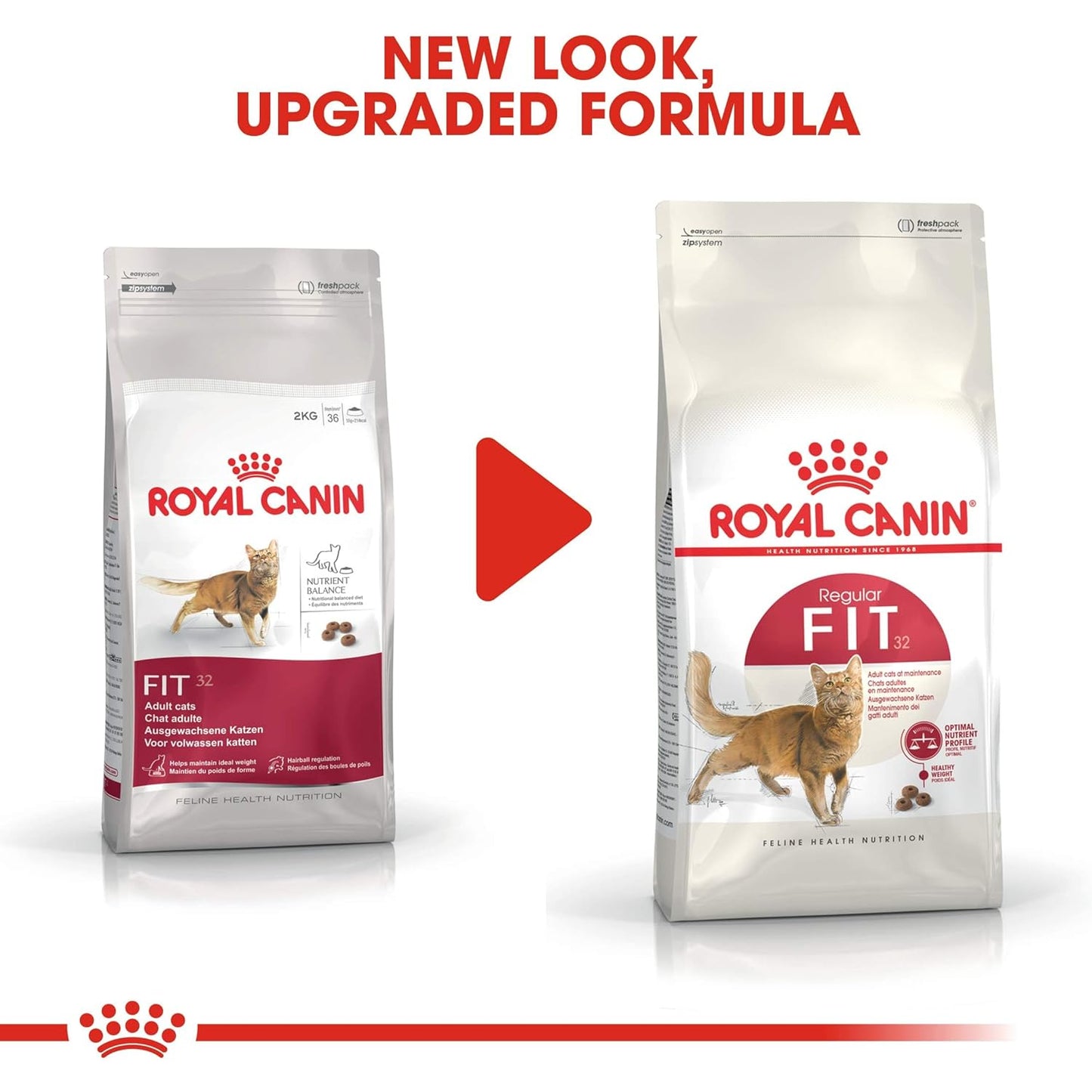 Royal Canin Fit 32 Adult Cat Dry Food, 10 KG Pack, Optimum Nutrient Profile