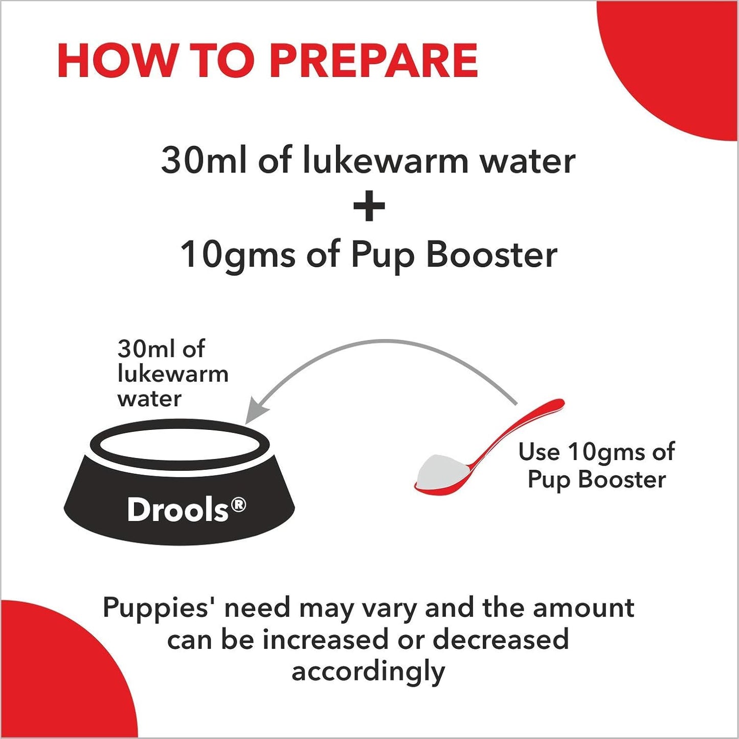 Drools Pup Booster Chicken Flavour for Dogs Weaning Diet, 300 Gms Pack, All Breed Formula