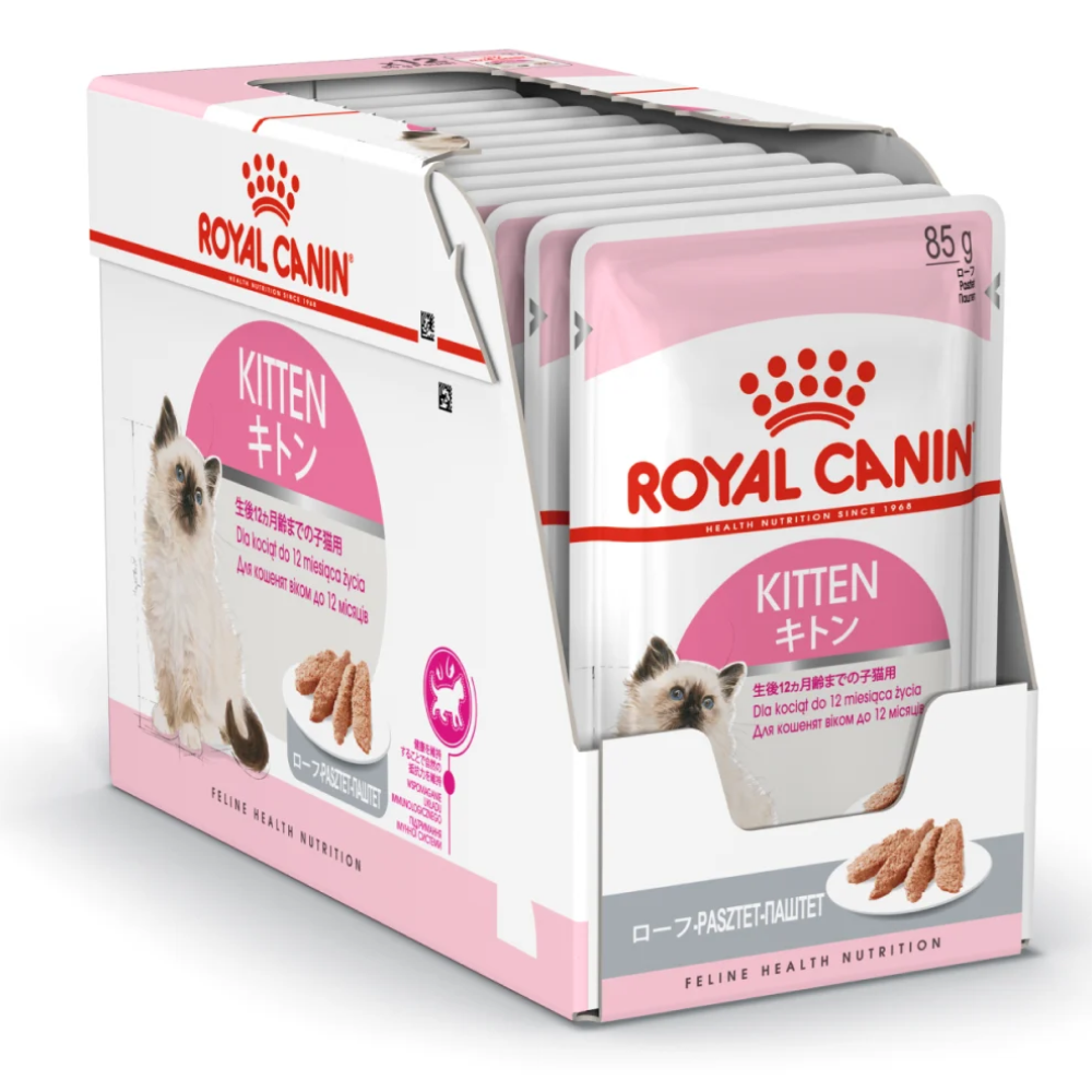 Royal Canin Instinctive Kitten Gravy Food With Loaf, 85 Grams, Pack of 12 Sachet