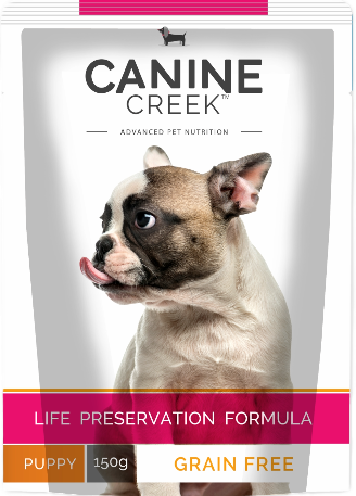 Canine Creek Puppy Wet Dog Food, Real Chicken Flavour 900 GMs Pack of 6 x 150g - (5+1 Free)