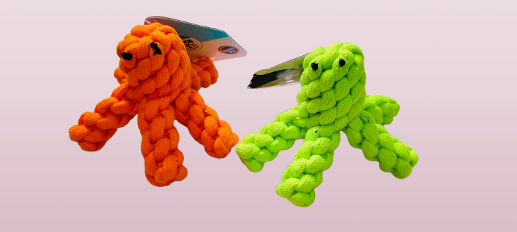 Starfish Rope Toy, Export Quality, Fetch and Play Toy