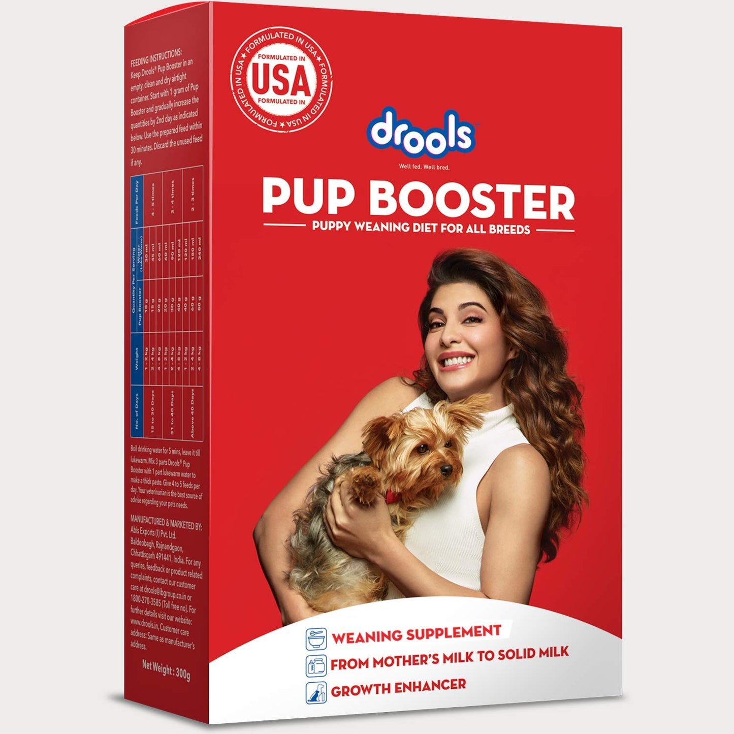 Drools Pup Booster Chicken Flavour for Dogs Weaning Diet, 300 Gms Pack, All Breed Formula
