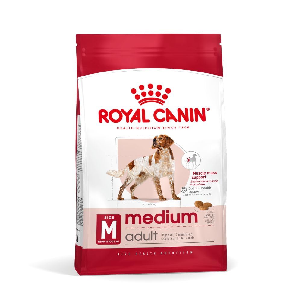 Royal Canin, Medium Adult Dog Food, 1 KG, Dry Food, Provides Muscle Mass
