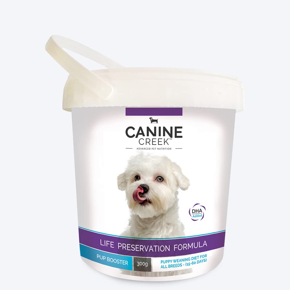 Canine Creek Powder, Pup Booster, Puppy Weaning Diet for All Breeds, 300G