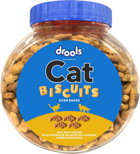 Drools All Life Stages, Chicken Flavour Cat Biscuit, 110g Jar