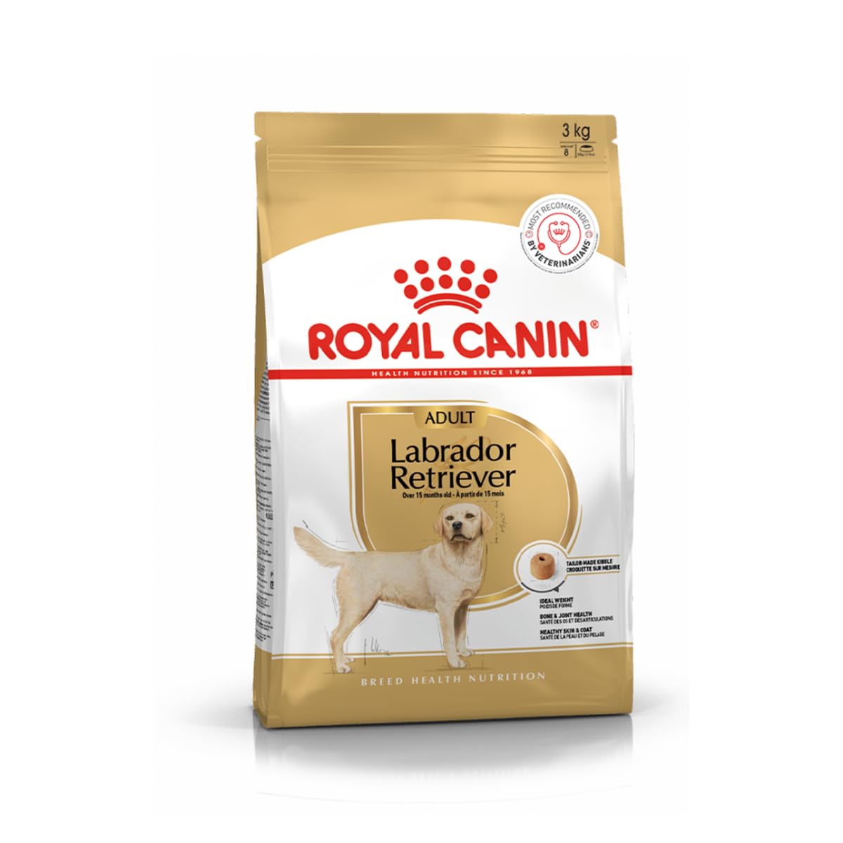 Royal Canin Labrador Retriever Adult Food, 3 Kg, Dry Food, Healthy Skin & Coat