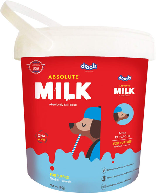 Drools Absolute Liquid Milk For Newborn Puppy Dog, 500G Pack