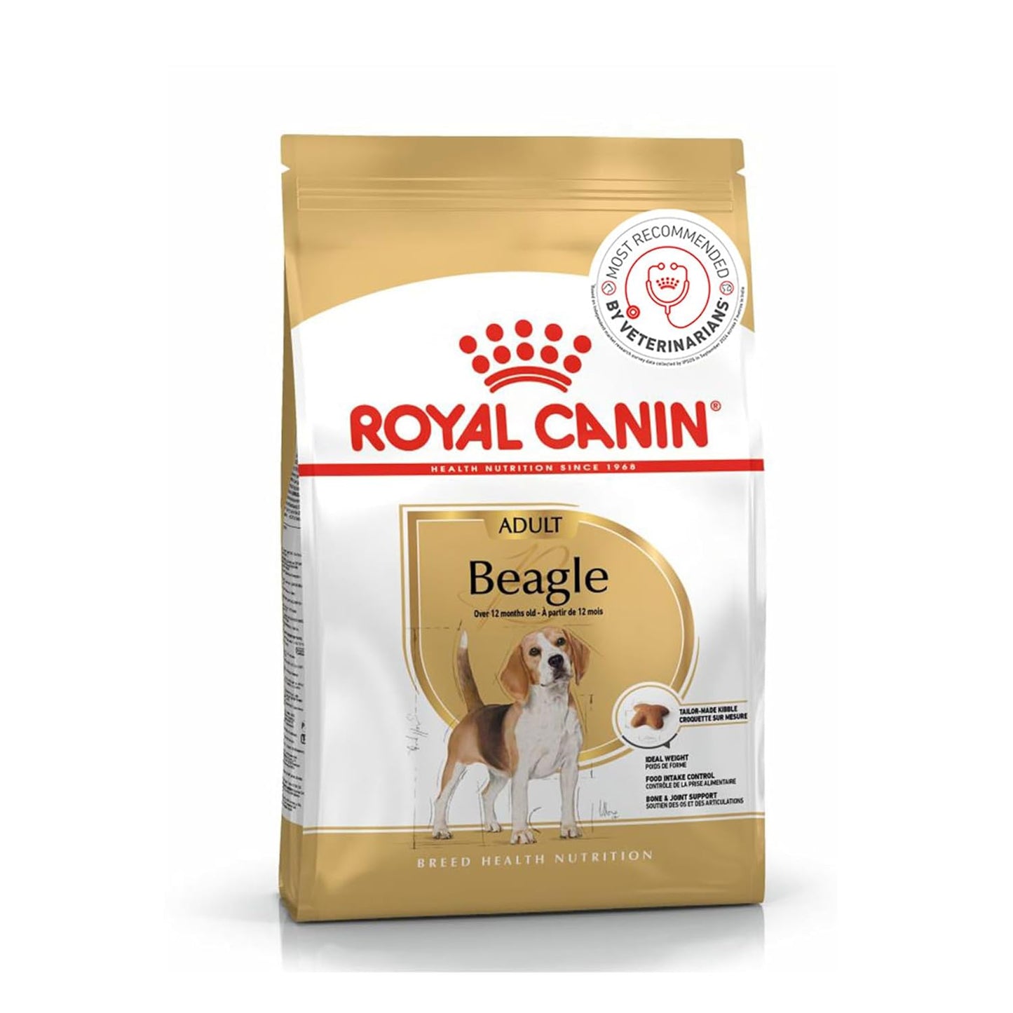 Royal Canin Beagle Adult Dry Dog Food, 3 KG Pack, Supports Ideal Weight