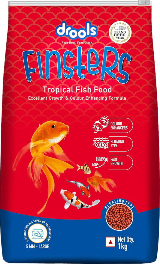 Drools Finsters Tropical Fish Food 5 MM, 1 KG Pack