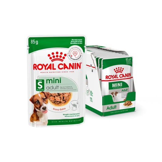Royal Canin, Mini Adult Gravy Dog Food, 85 Grams, Pack of 12 Sachet