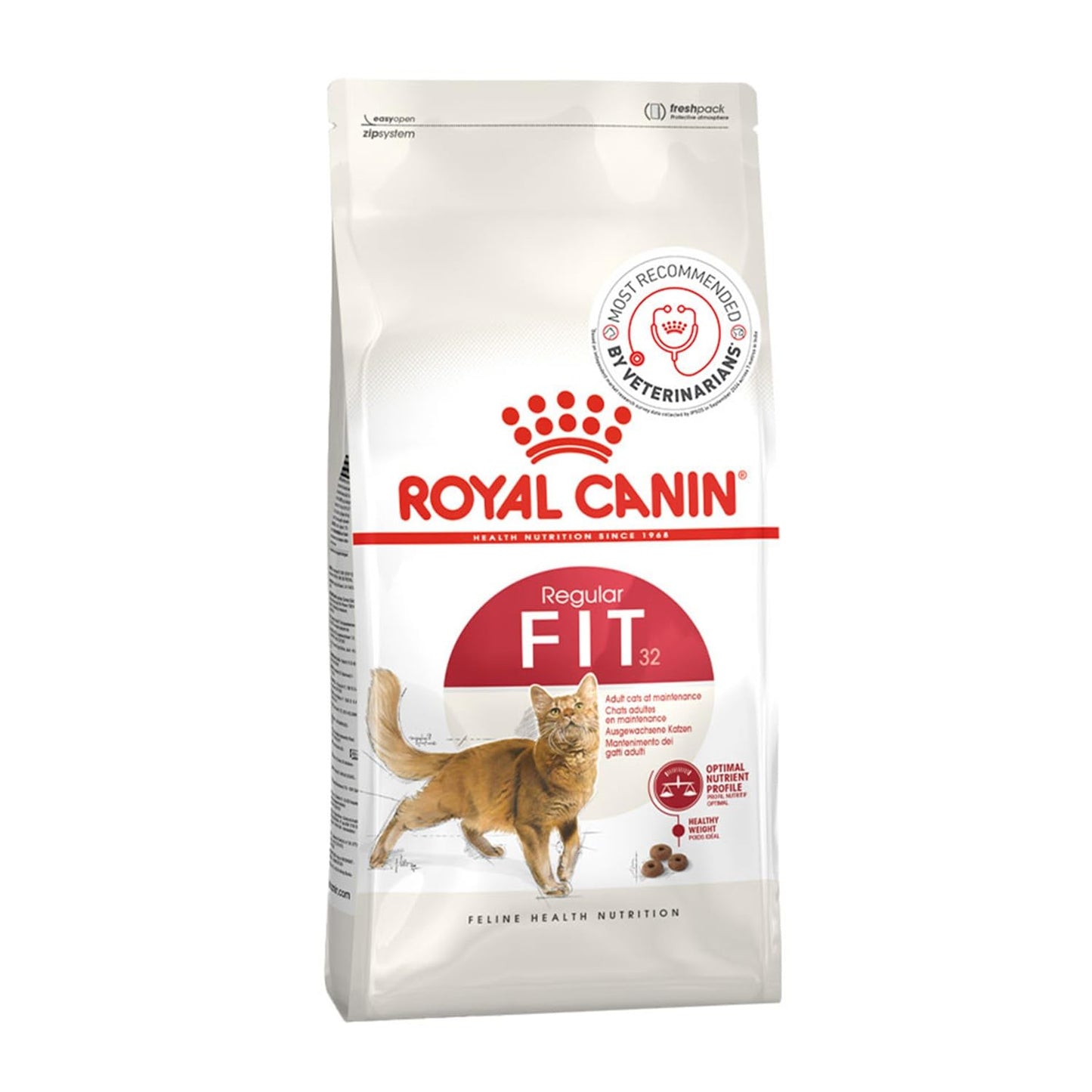 Royal Canin Fit 32 Adult Cat Dry Food, 2 KG Pack, Optimum Nutrient Profile