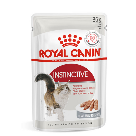 Royal Canin Instinctive Adult Cat Loaf in Gravy Food, 85 Grams, Pack of 12 Sachet