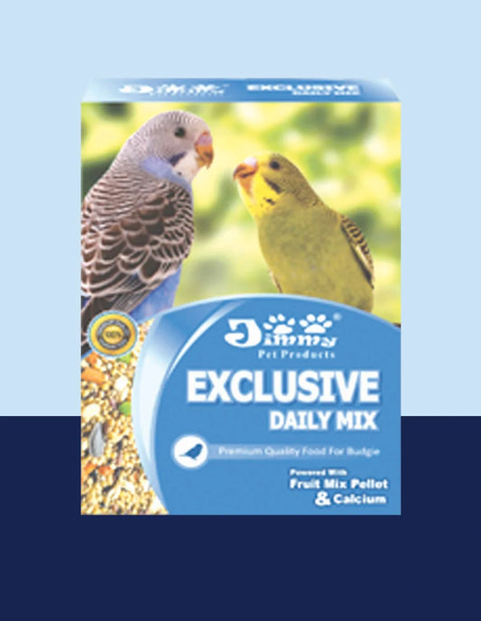 JiMMy's Budgie Food Exclusive Daily Mix Bird Food for Budgies, 450 GMs Pack
