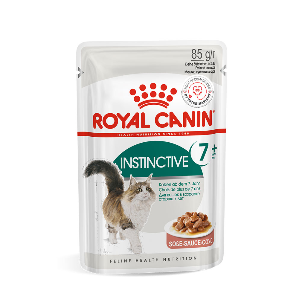Royal Canin Instinctive 7+ Adult Cat Gravy Food, 85 Grams, Pack of 12 Sachet