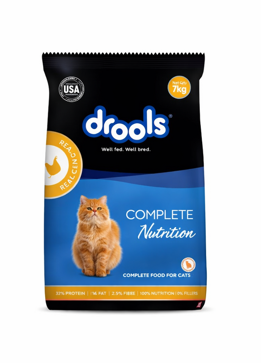Drools Adult Dry Cat Food, Real Chicken Flavour, 7 KG Pack