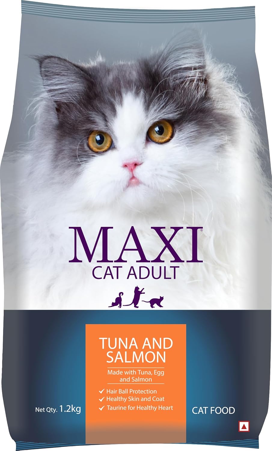 Maxi Tuna & Salmon Dry Adult Cat Food, 1.2 KG (Copy)
