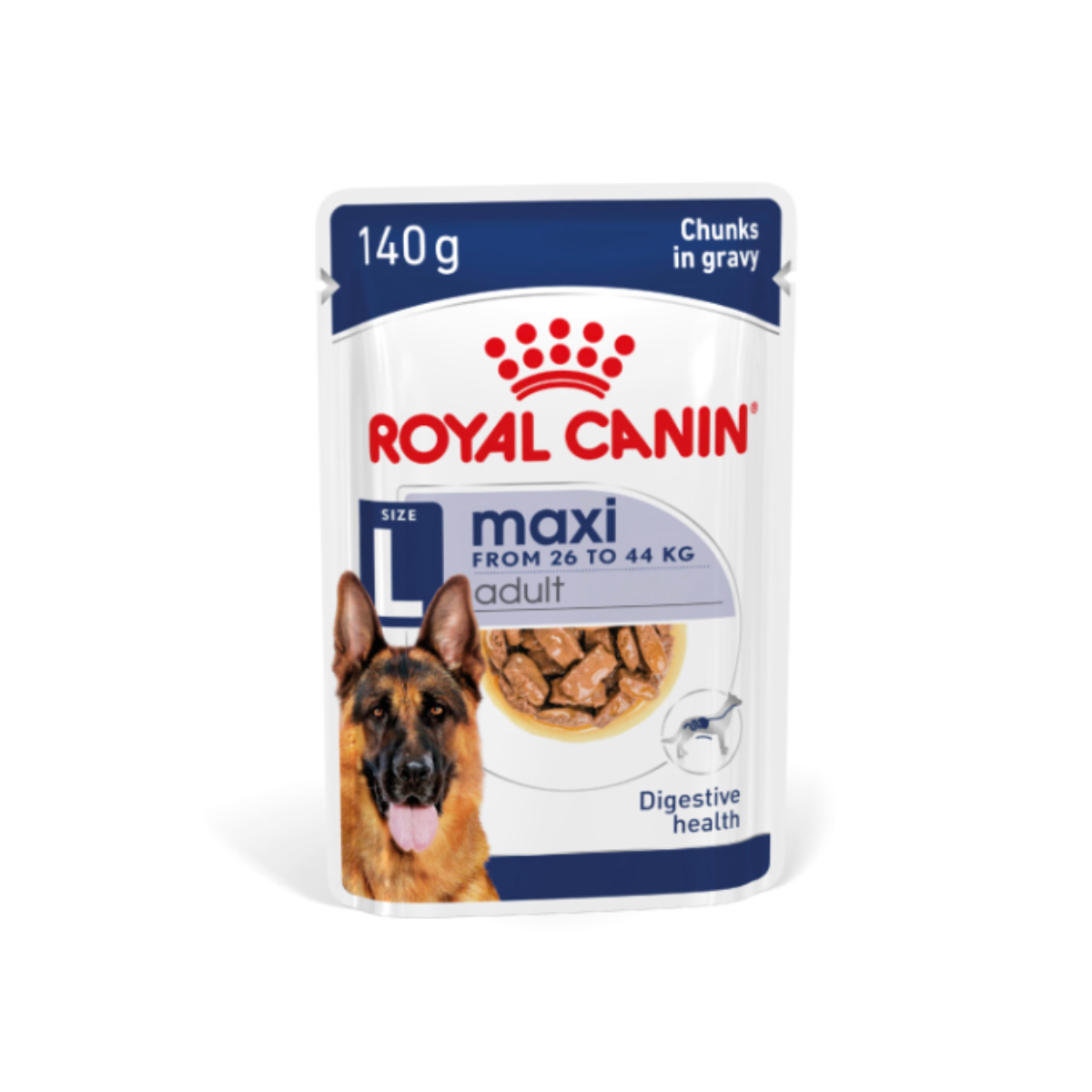 Royal Canin, Maxi Adult, Wet Gravy Pouch 1.4 Kg (140 GM X 10 U)
