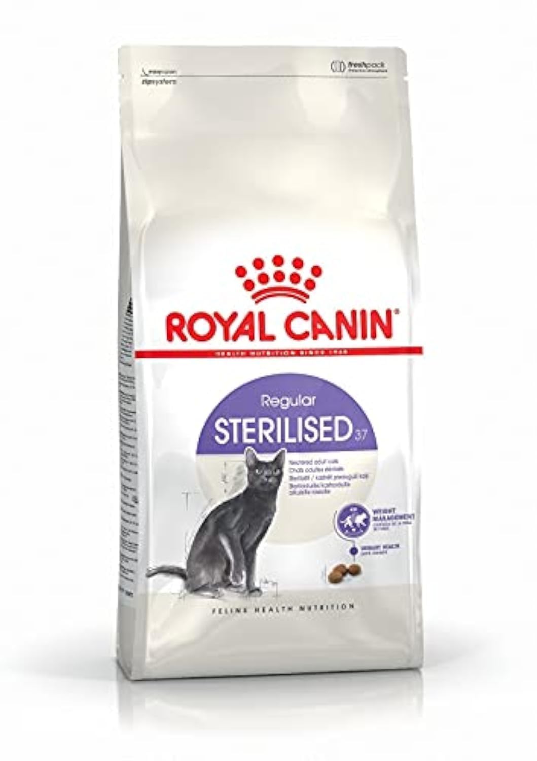 Royal Canin Sterilised 37 Regular Adult Cat Dry Food, 400 GMs Pack, Healthy Weight Management