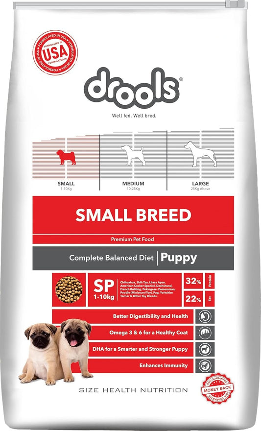 Drools Small Breed Puppy Chicken Flavour Dog Food, 3 KG Pack