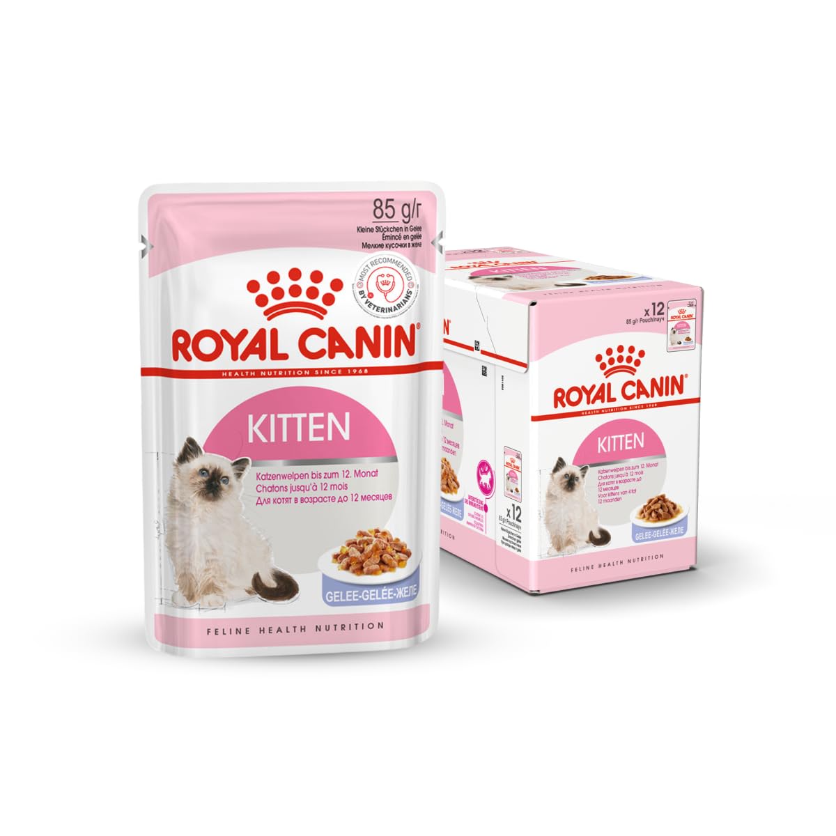 Royal Canin Instinctive Adult Cat Jelly Food, 85 Grams, Pack of 12 Sachet