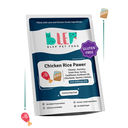 BLEP Chicken Rice Fresh Dog Food - 100 GMs - Pack of 3