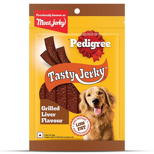 Pedigree Tasty Jerky™ Dog Treat, Grilled Liver Flavour, 70 GMs, Jerky-Style Treats