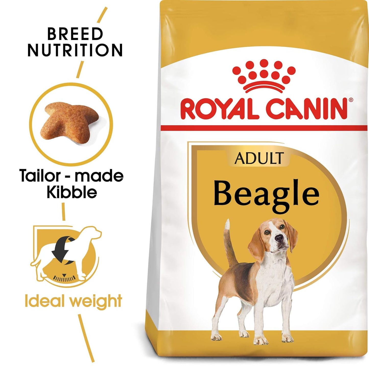 Royal Canin Beagle Adult Dry Dog Food, 12 KG Pack, Supports Ideal Weight
