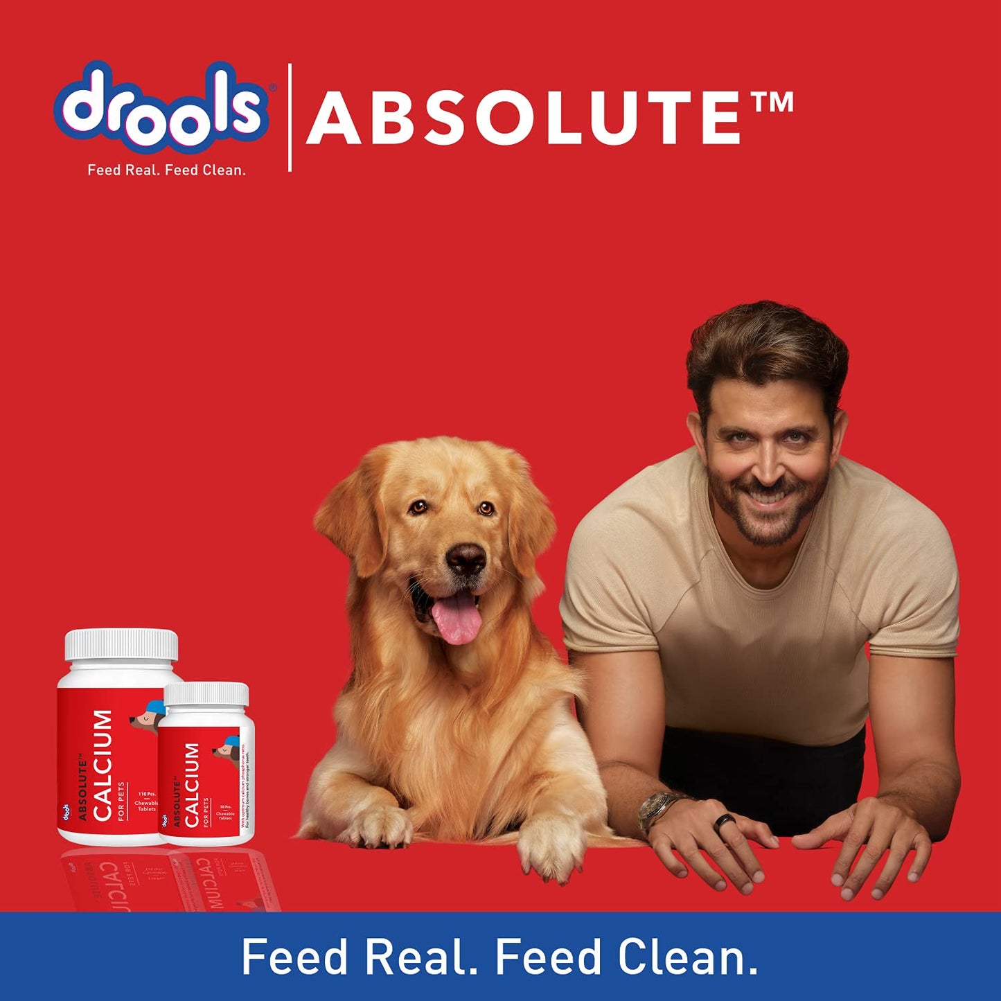 Drools Absolute Dog Calcium Supplement Tablet 180g, 50 Pieces Pack