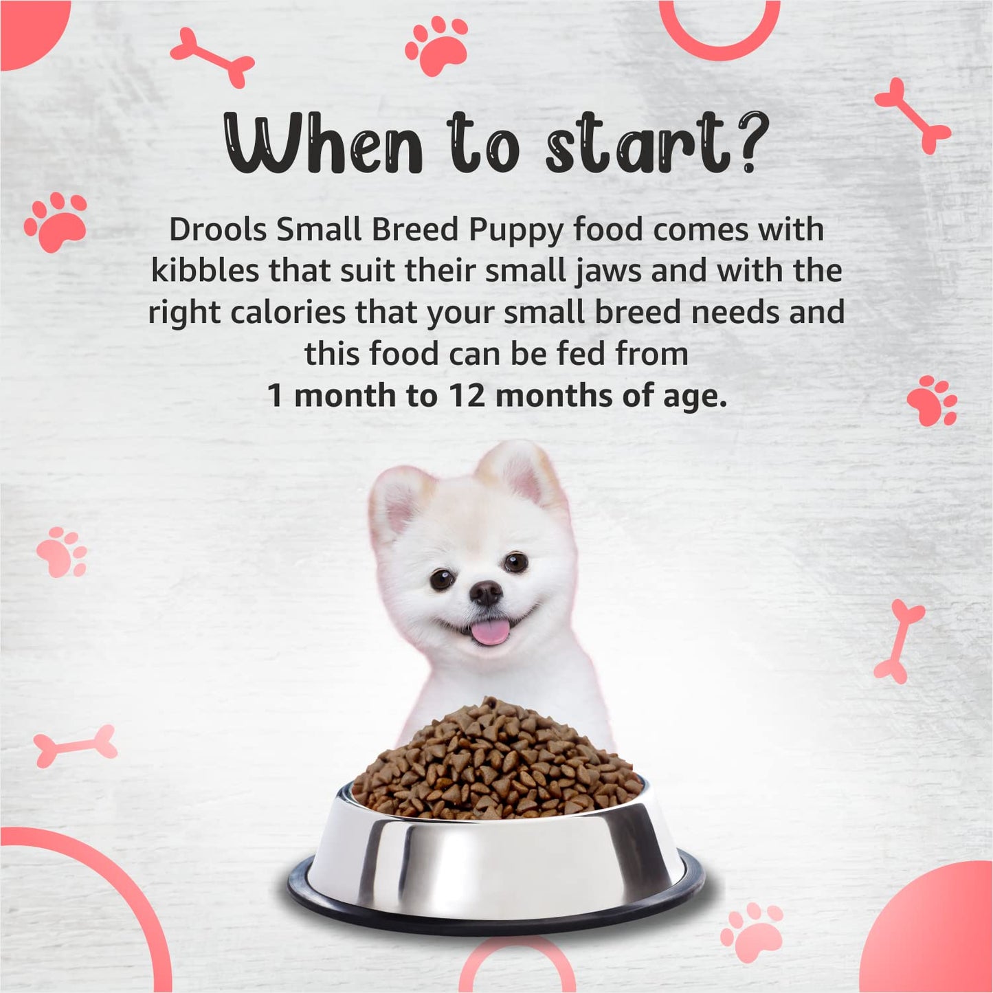 Drools Small Breed Puppy Chicken Flavour Dog Food, 1.2 KG Pack