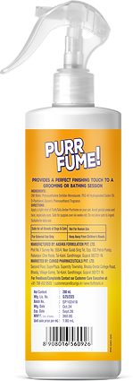 FluffyTails Purrfume, Amber Fragrance, 200 ML