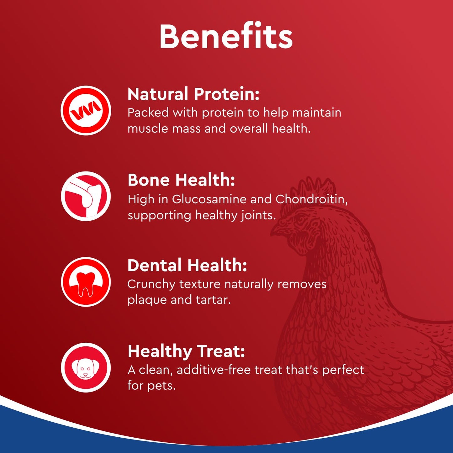 Drools Puppy & Adult Dog Treat Real Chicken Flavour, Dehydrated Chews Neck, 70Gms Pack