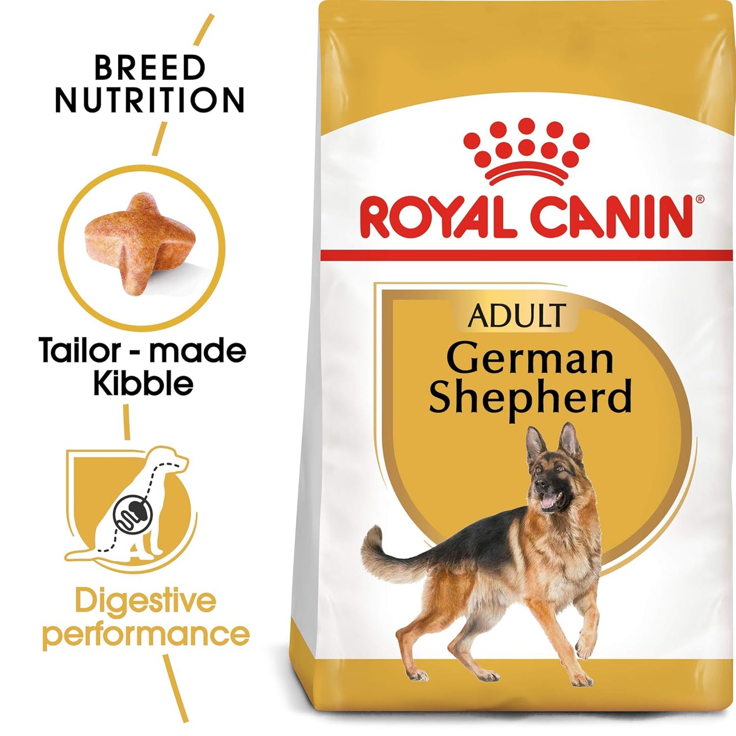 Royal Canin German Shepherd Adult Dog Food, 11 KG Pack, Promote Bone and Joint Health