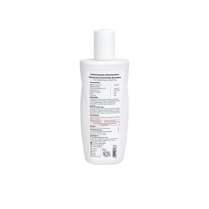 Fluffy Tails FluffyDerm Triple Guard Shampoo, Antibacterial , Antifungal & Cleansing, 200 ML