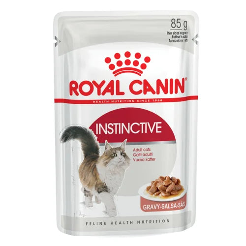 Royal Canin Instinctive Adult Cat Gravy Food, 85 Grams, Pack of 12 Sachet