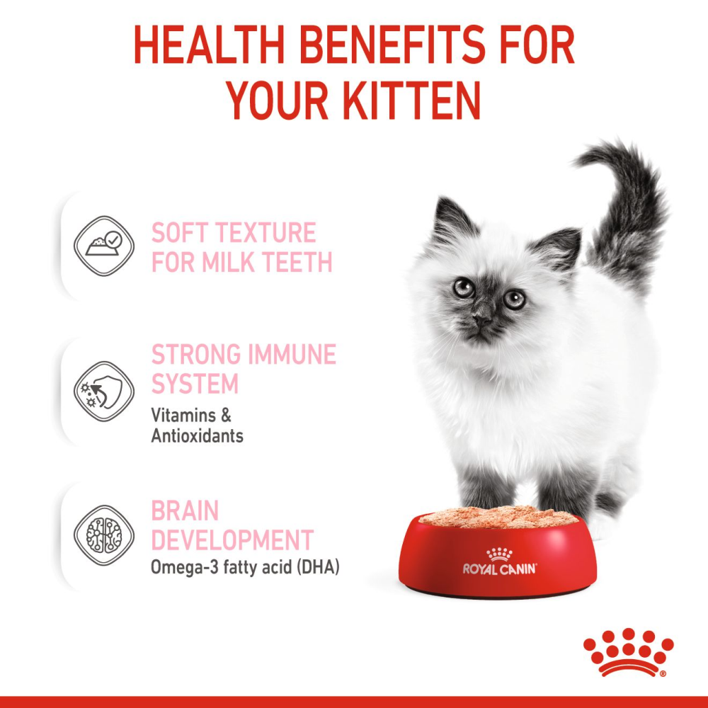 Royal Canin Instinctive Kitten Gravy Food With Loaf, 85 Grams, Pack of 12 Sachet