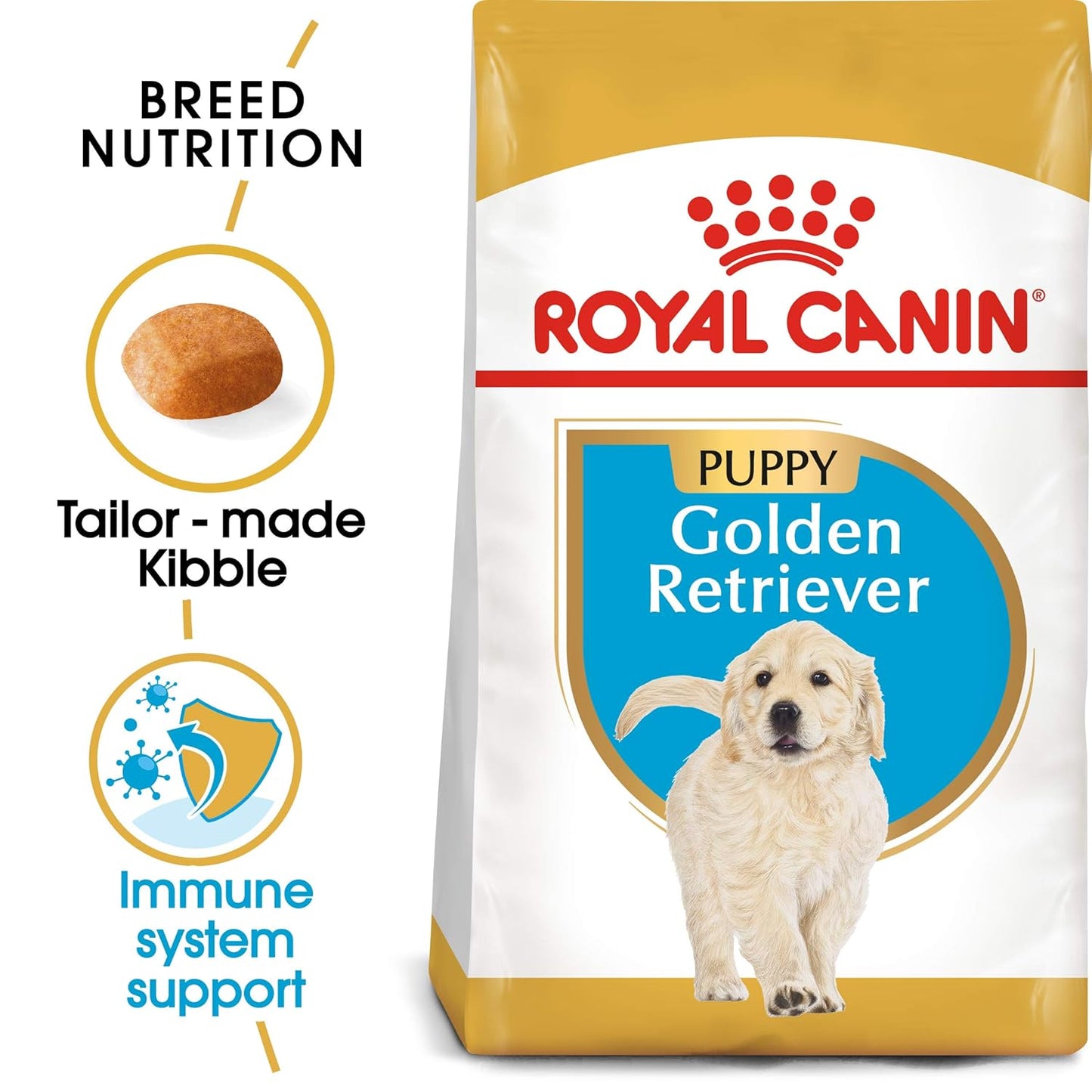 Royal Canin Golden Retriever Puppy Food, 12 KG Pack, Supports Immune System