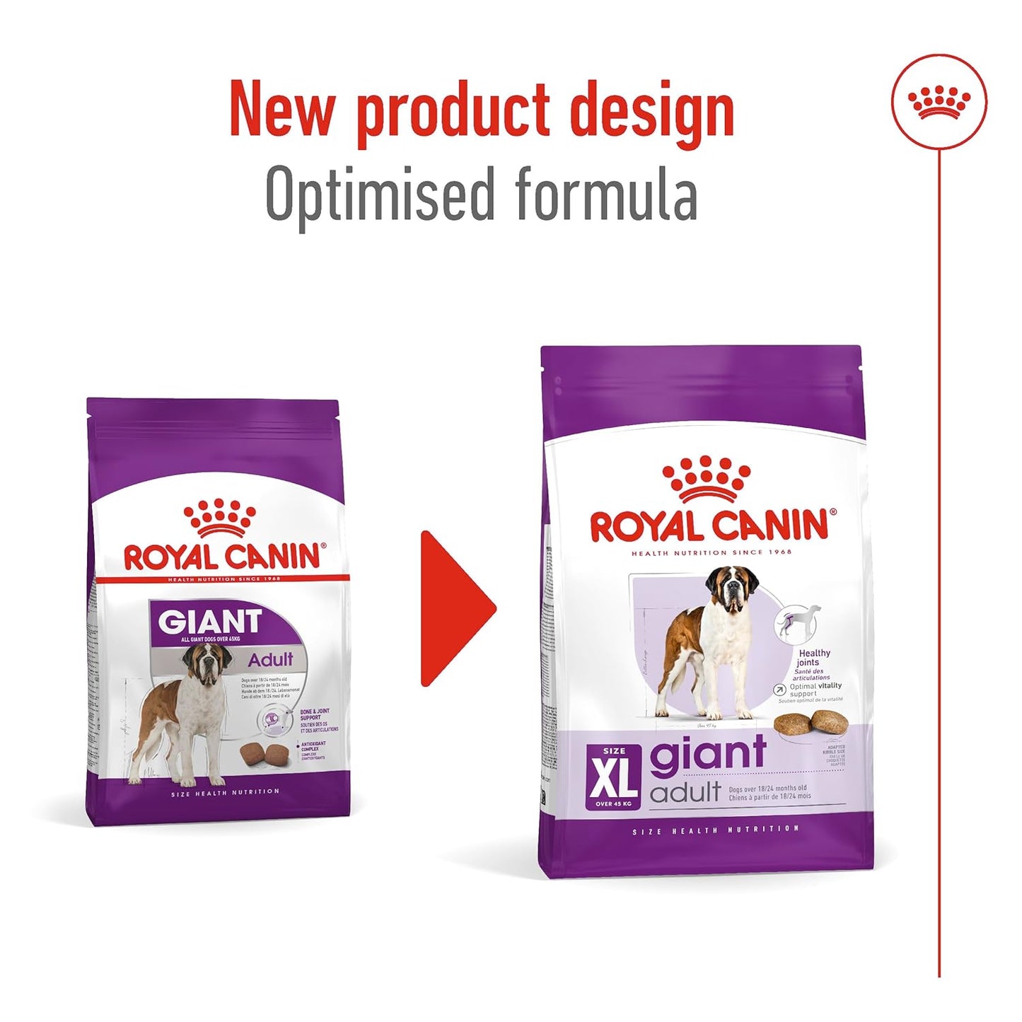 Royal Canin Giant Adult Dry Dog Food, 15 KG Pack, Supports Healthy Joint