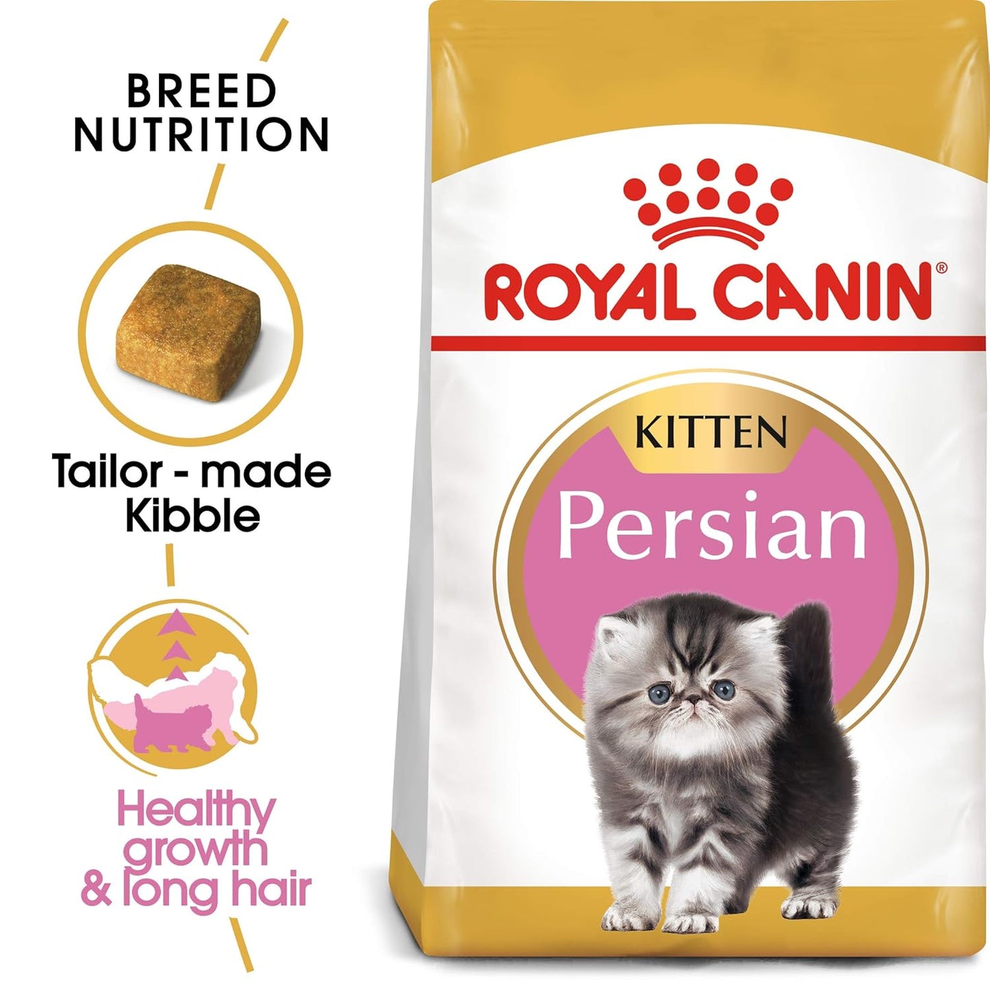 Royal Canin Persian Kitten Food, 400 Gm, Dry Food, Supports Long Hair