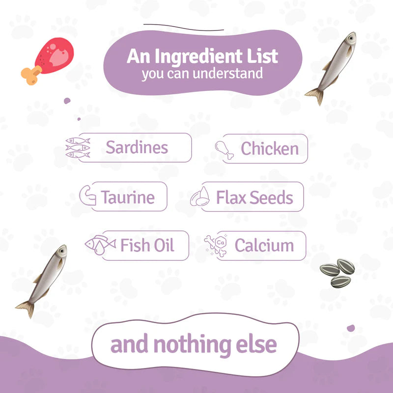 BLEP Slurpy Sardines Fresh Cat Food - 100 GMs - Pack of 3