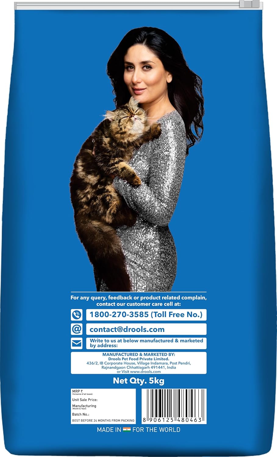 Drools Cat Litter, For multiple cat breeds, Natural Bentonite, 5kg Pack, Lavender Flavour