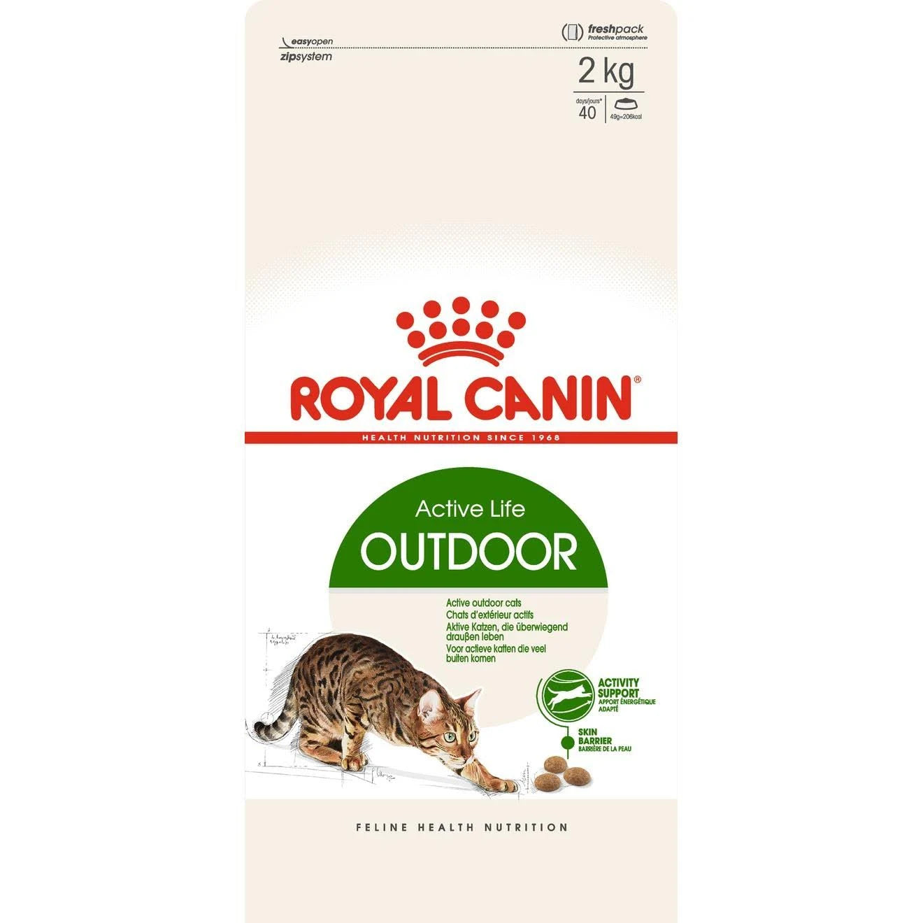 Royal Canin Outdoor Cat, 2 KG Pack, Active Lifestyle