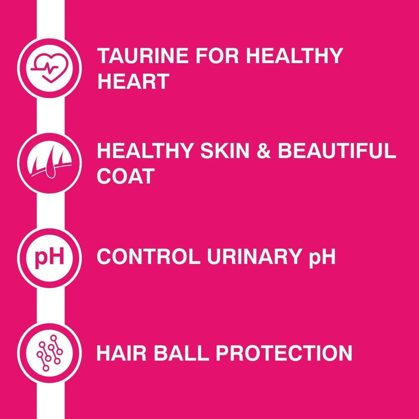 Purepet Adult Dry Cat Food, 1 KG Pack, Tuna and Salmon Flavour, Hair Ball Protection