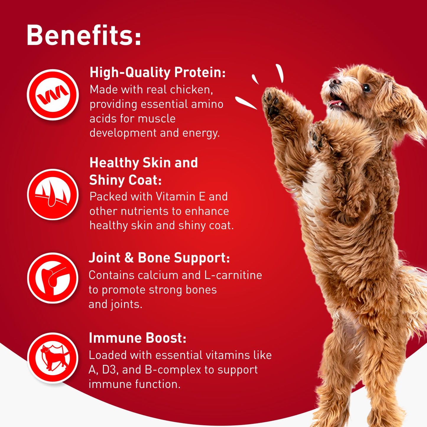 Drools Puppy & Adult Dog Treats, Chicken & Milk Flavour Sticks, 100 GMs Pack,  Rich in Protein