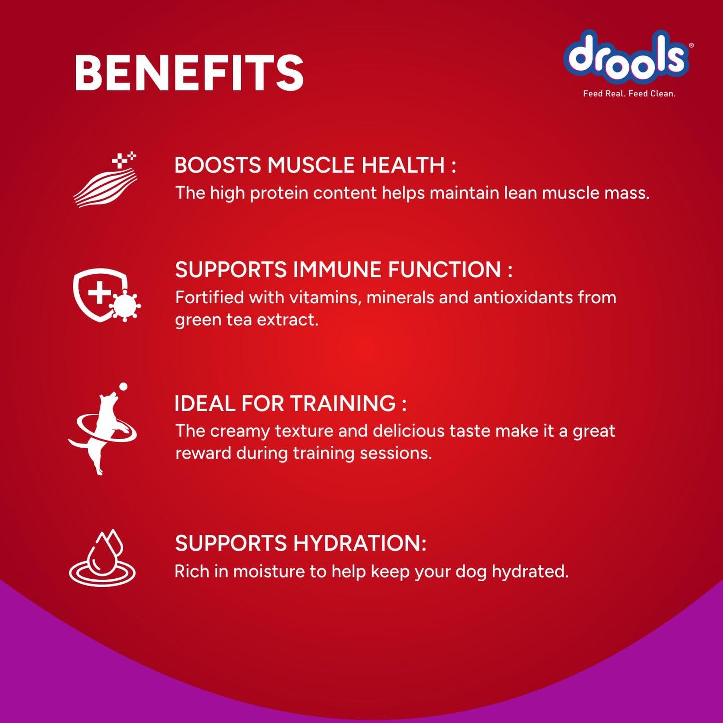 Drools All Stages Dog Treat  Strawberry Flavour Creamy 5 Sticks, 75 Gms