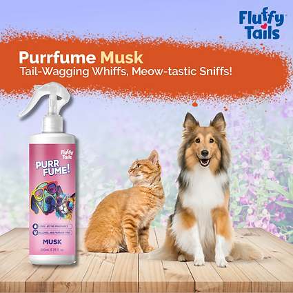 FluffyTails Purrfume, Musk Fragrance, 200 ML