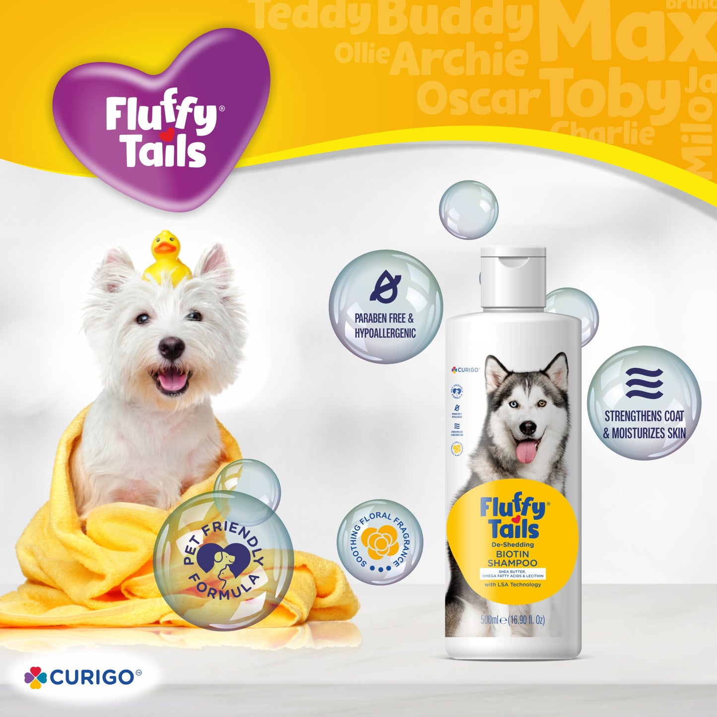 FluffyTails De-Shedding Biotin Shampoo, 250 ML