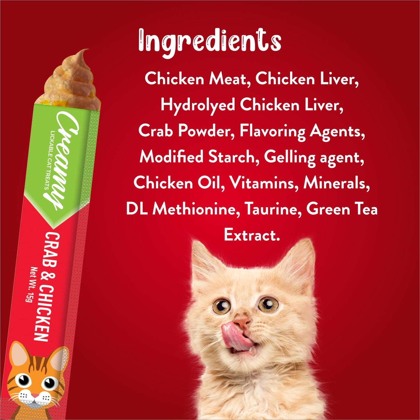 Drools All Life Stages, Creamy Lickable Crab & Chicken Flavour Cat Treat, 75 GMs
