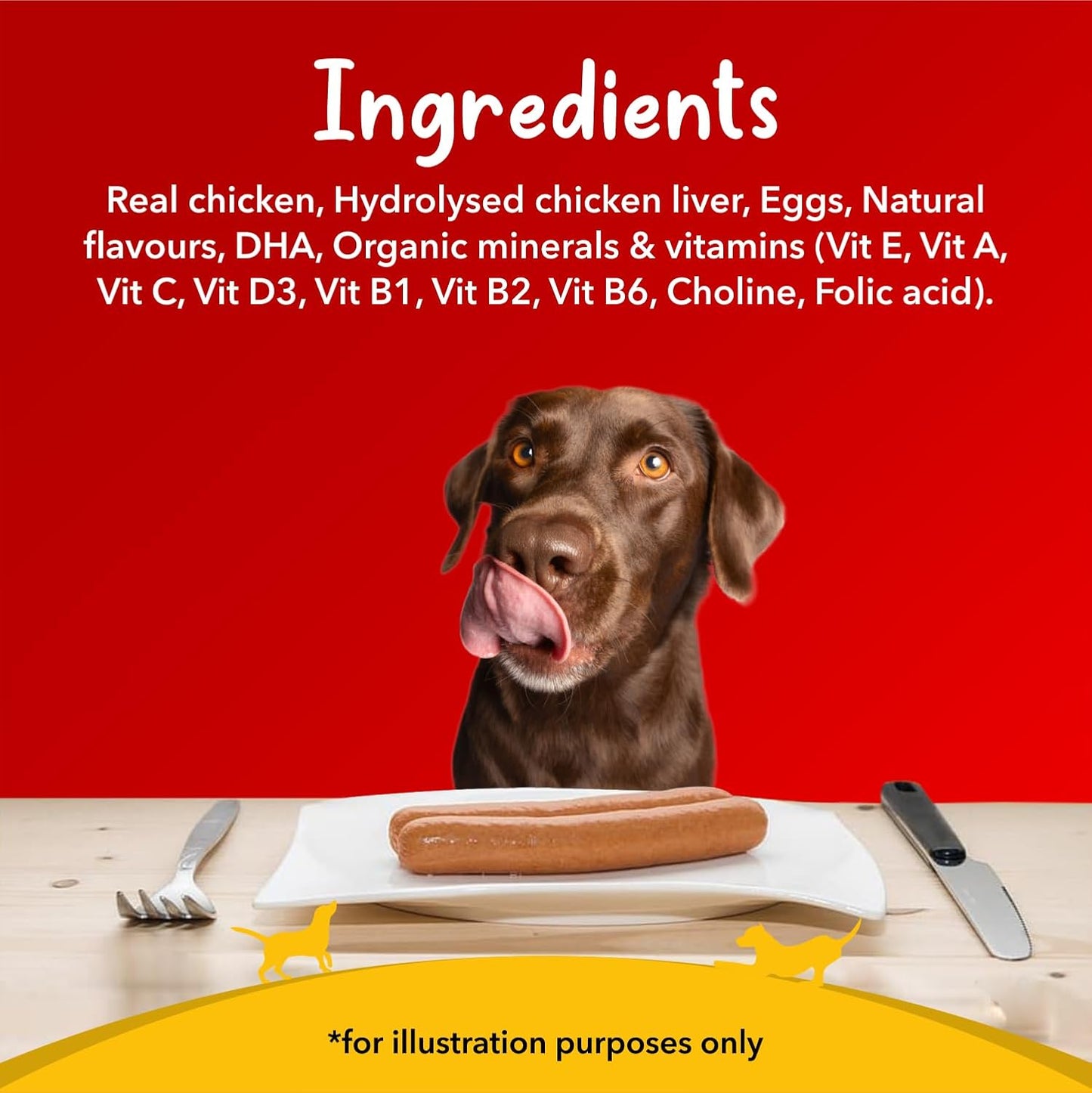 Drools All Life Stages Dog Treats Sausage 10 Pieces Jar (550g) | Real Chicken
